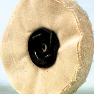 Art. 200150 Flanellskive.Meget myk skive til høyglanspolering. Diameter 100 mm. 20 lag