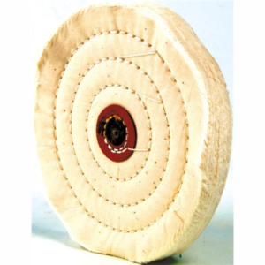 Muslinhjul. Sydd med hardnet skjellakk senter, 60 lag