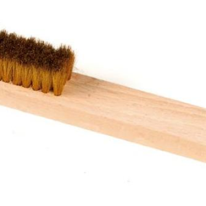 Håndkratsebørster i messing, trådtykkelse 0,06 mm 2 og 3 rekker