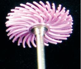 Polyamid slipeskiver Ø19mm. Med skaft 2,34 mm