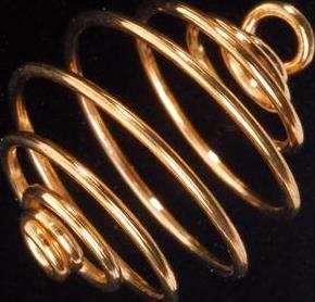 Art. 70-802 Spiralbur gullfarget, 18 mm