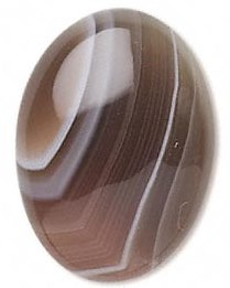 Botswana agat, cabochon slipt.