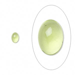 Art. 3181 Peridot 5mm rund cabochon.