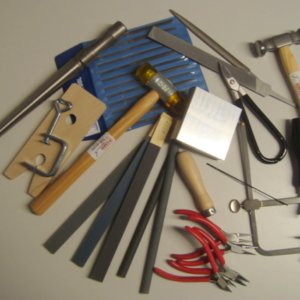 Verktøypakke til sølvarbeid .