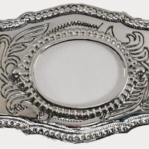 Art. 74-011 PK Beltespenne sølvfarget. Fatning 30x40 mm.Passer til 35mm bredt belte. Pakke med 3 stk.