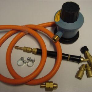 Art. 250331 Loddepistol med tilbehør, her med regulator.