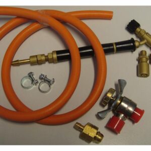 Art. 250332 Loddepistol med tilbehør, her med skruventil.