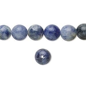 Sodalitt perler 12mm på 40 cm streng