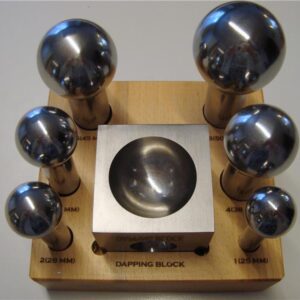 Art. 110586 Knoptempel sett med anke og 6 knopstemepel. 25 - 50mm