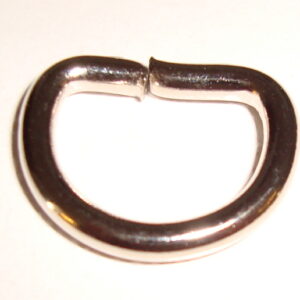 Art. 74-082 D-ring 10 mm, nikkelfarget.