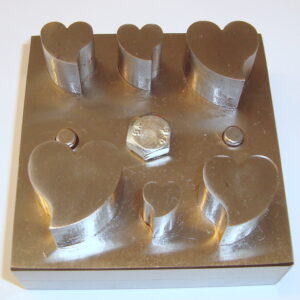 Hjerte uthugger sett m. 6 ulike størrelser